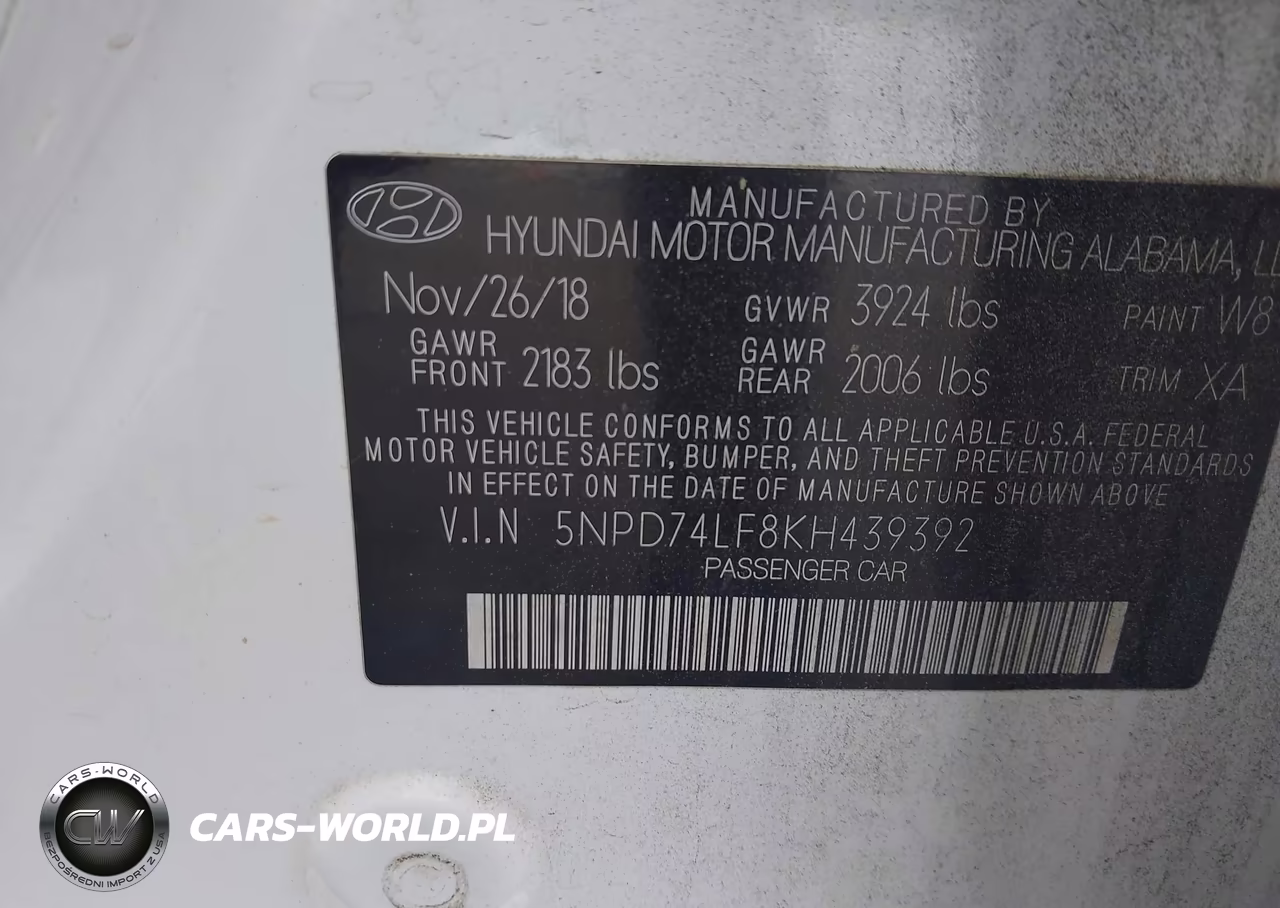 2019 Hyundai Elantra Se VIN:5NPD74LF8KH439392 - 9