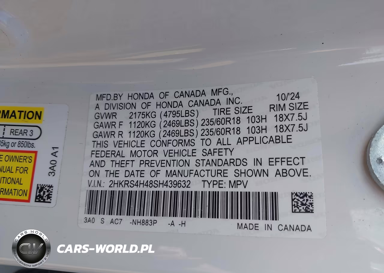 2025 Honda Cr-V Ex Awd VIN:2HKRS4H48SH439632 - 9