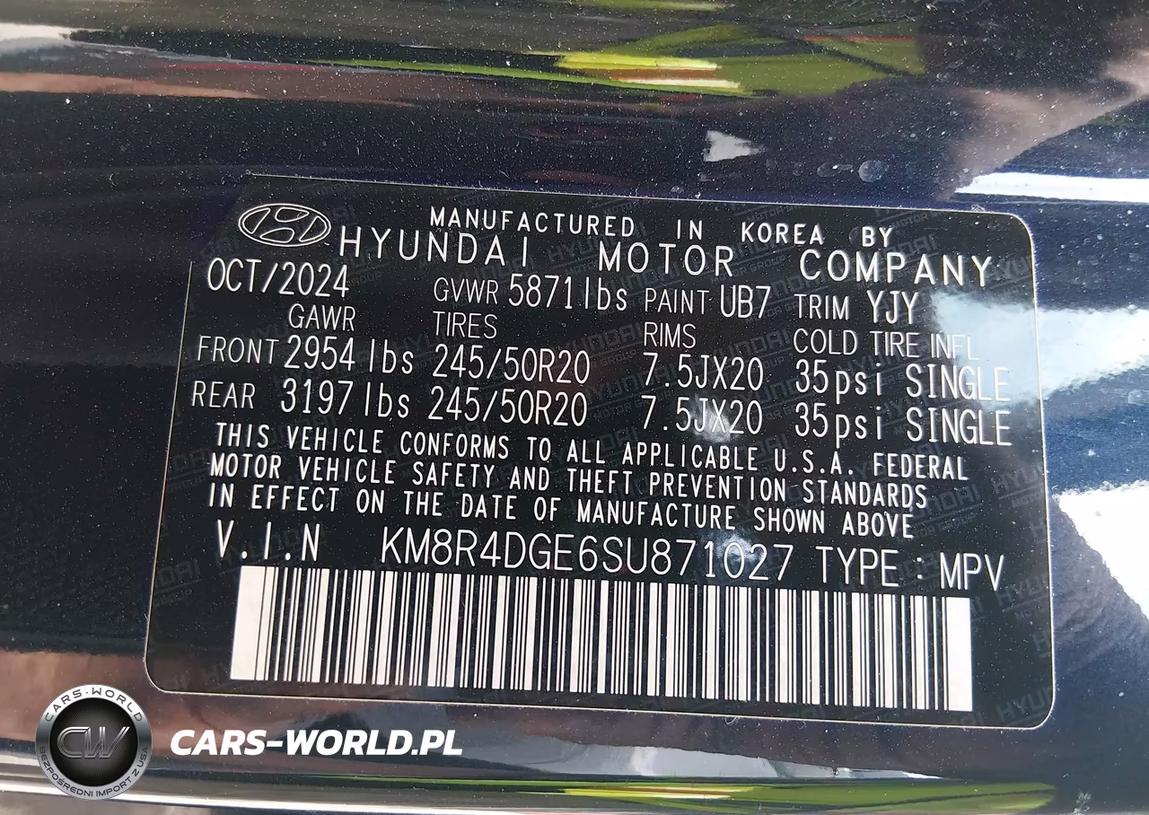 2025 Hyundai Palisade Sel Premium VIN:KM8R4DGE6SU871027 - 9