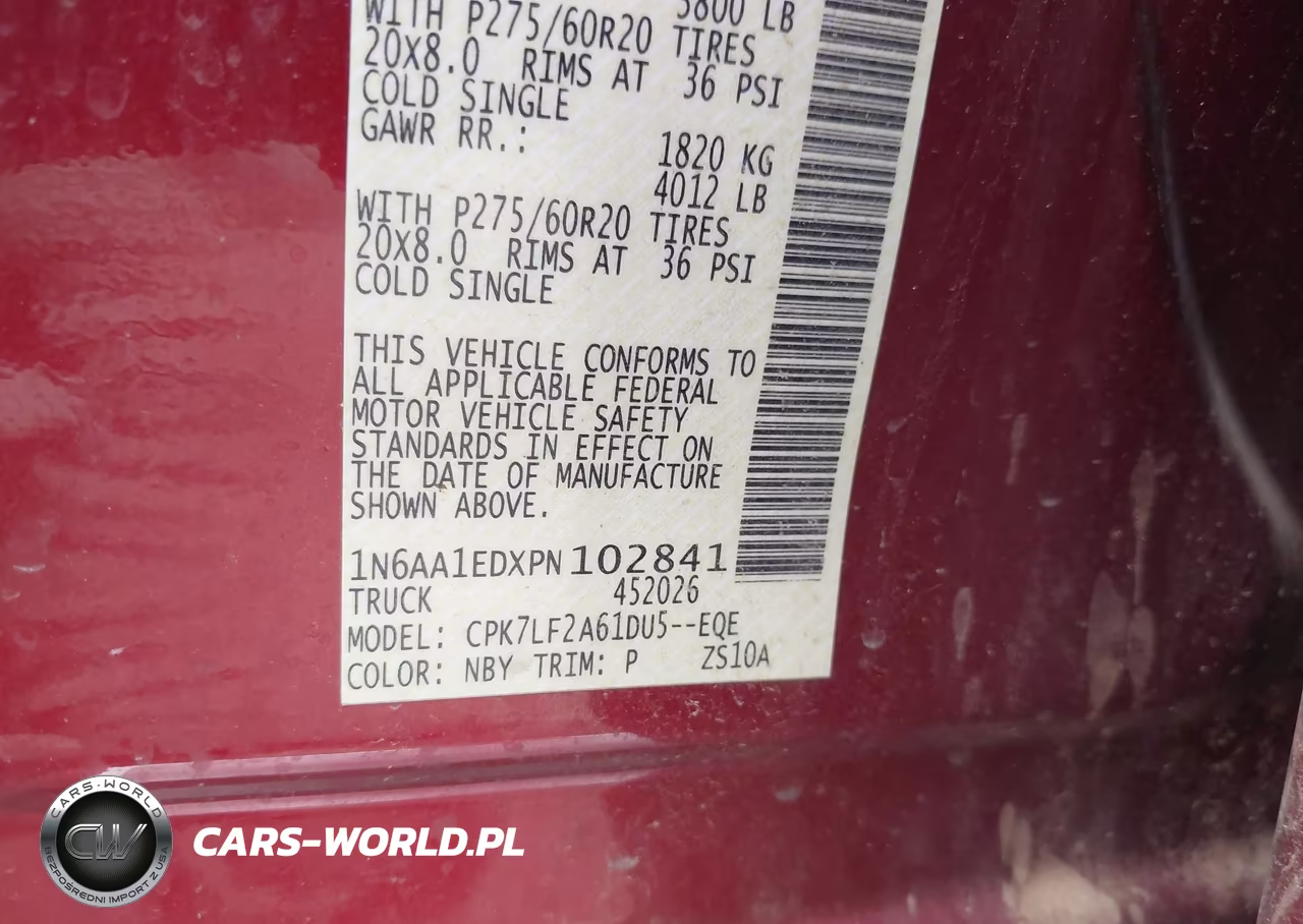 2023 Nissan Titan Platinum Reserve 4X4 VIN:1N6AA1EDXPN102841 - 9