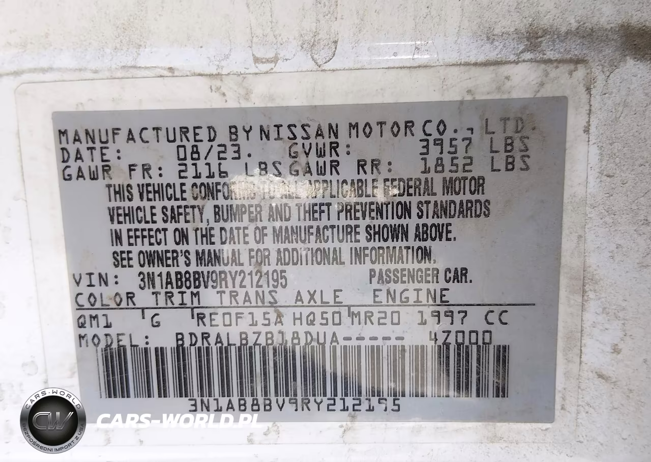 2024 Nissan Sentra S Xtronic Cvt VIN:3N1AB8BV9RY212195 - 9