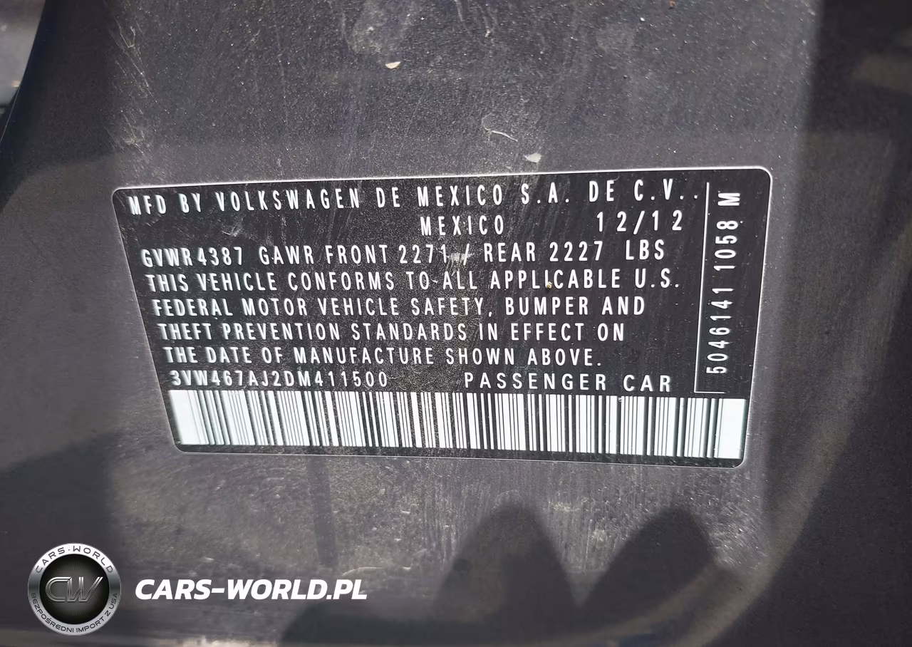 2013 Volkswagen Jetta Gli Autobahn W-Nav VIN:3VW467AJ2DM411500 - 9