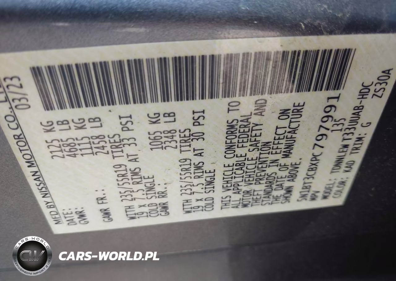 2023 Nissan Rogue Sl Intelligent Awd VIN:5N1BT3CBXPC797991 - 9