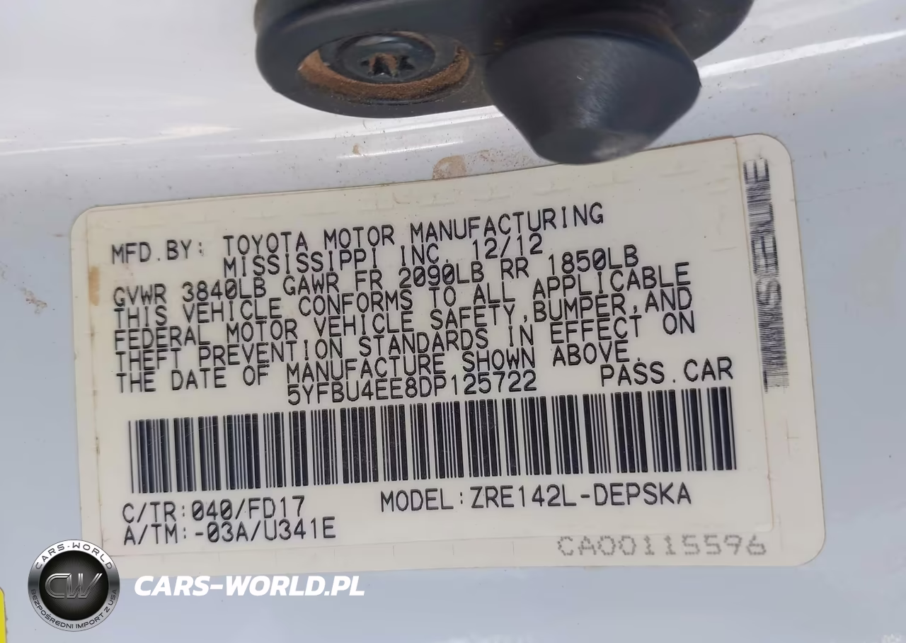 2013 Toyota Corolla S VIN:5YFBU4EE8DP125722 - 9