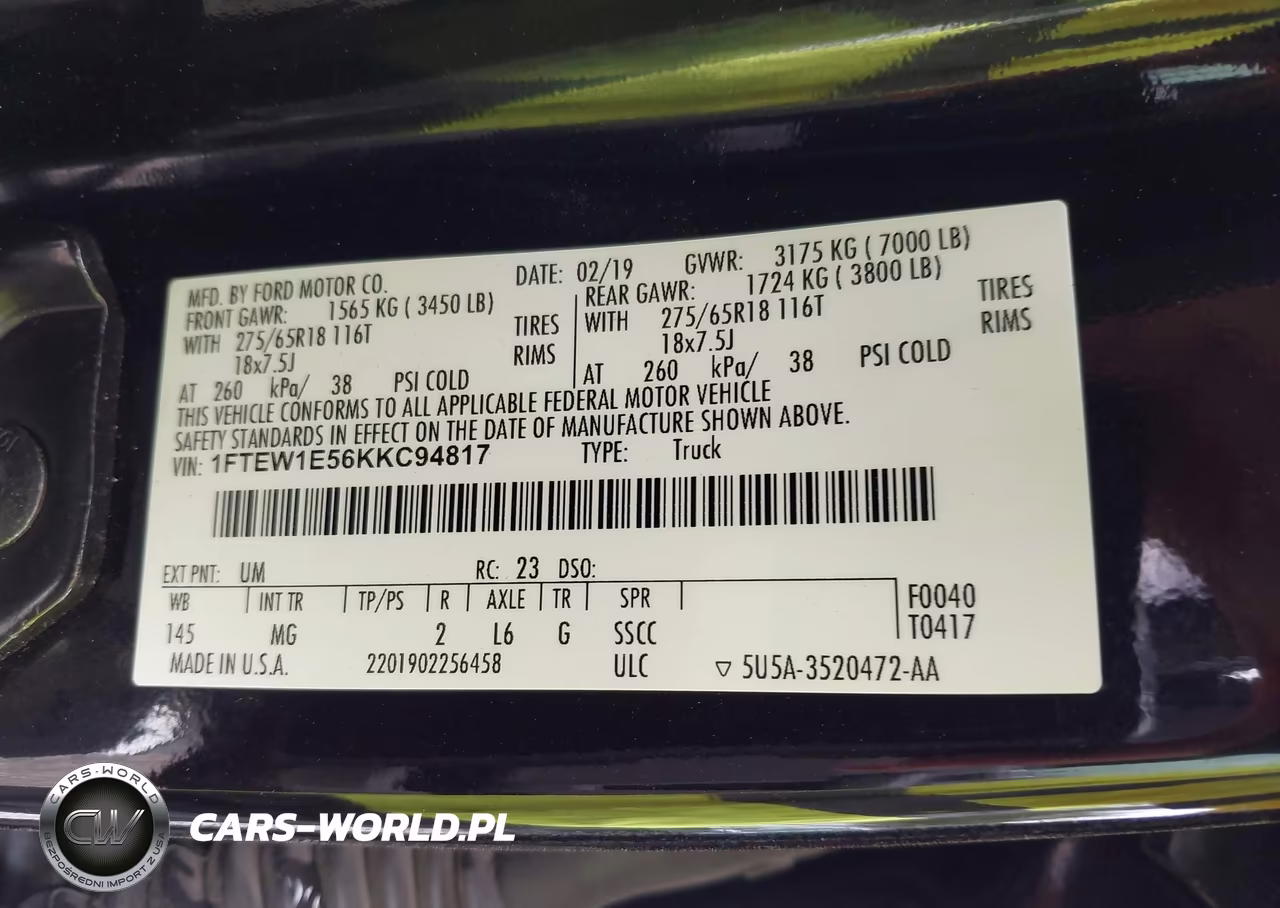 2019 Ford F-150 Xlt VIN:1FTEW1E56KKC94817 - 9