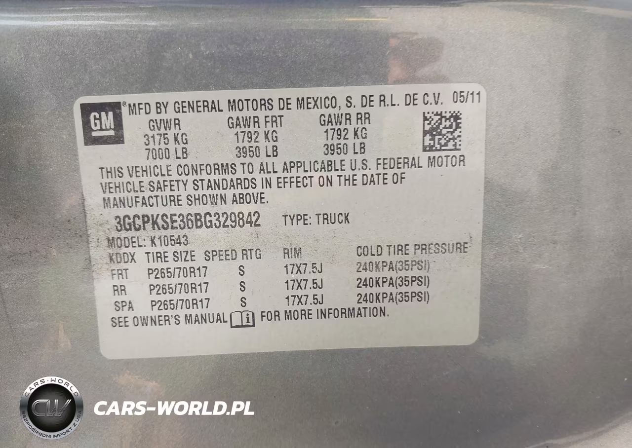 2011 Chevrolet Silverado 1500 Lt VIN:3GCPKSE36BG329842 - 9