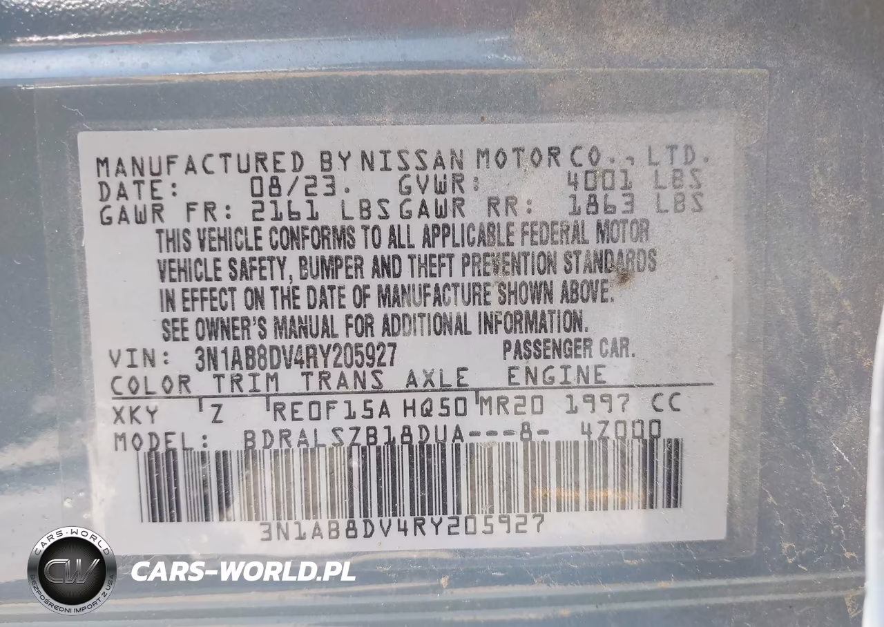 2024 Nissan Sentra Sr Xtronic Cvt VIN:3N1AB8DV4RY205927 - 9