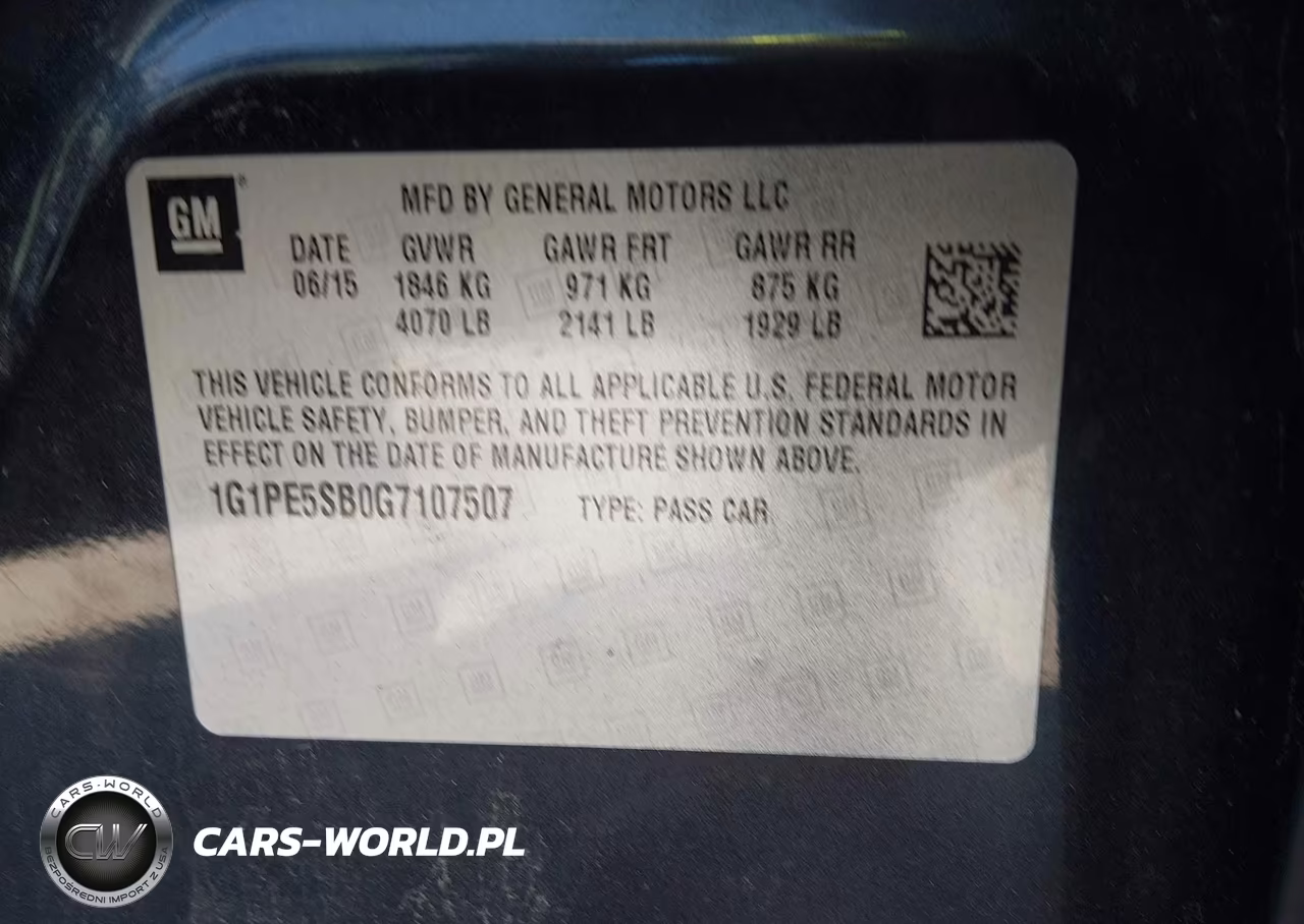 2016 Chevrolet Cruze Limited 1Lt Auto VIN:1G1PE5SB0G7107507 - 9
