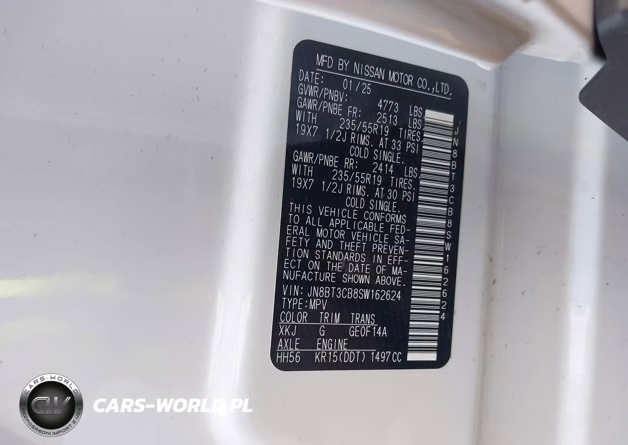 2025 Nissan Rogue Sl Intelligent Awd VIN:JN8BT3CB8SW162624 - 9