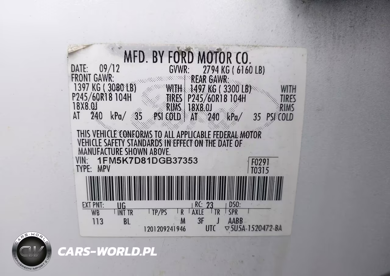 2013 Ford Explorer Xlt VIN:1FM5K7D81DGB37353 - 9