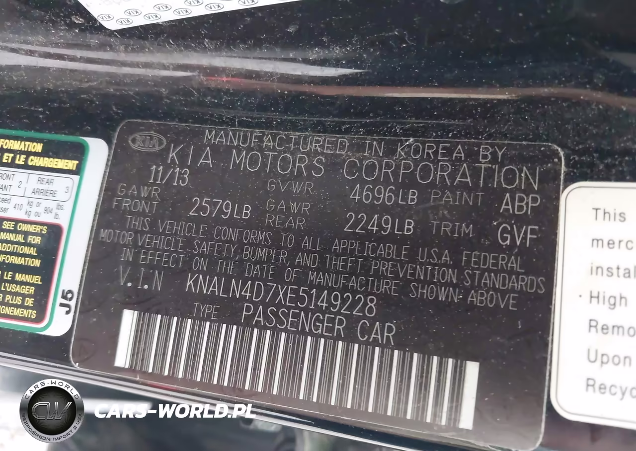 2014 Kia Cadenza Premium VIN:KNALN4D7XE5149228 - 9