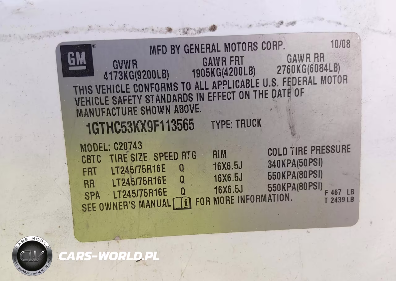 2009 GMC Sierra 2500Hd Sle VIN:1GTHC53KX9F113565 - 9