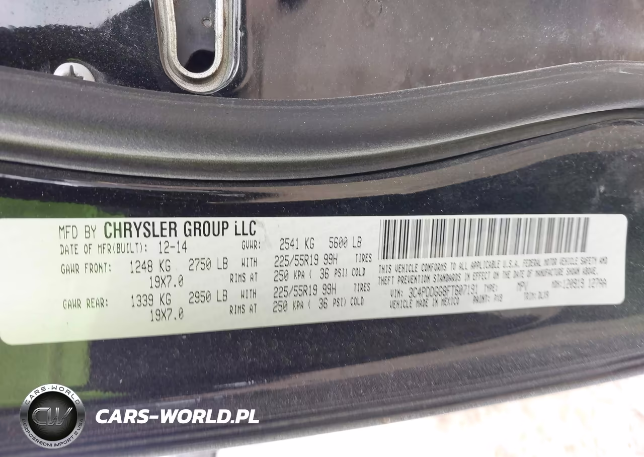 2015 Dodge Journey Crossroad VIN:3C4PDDGG8FT607191 - 9