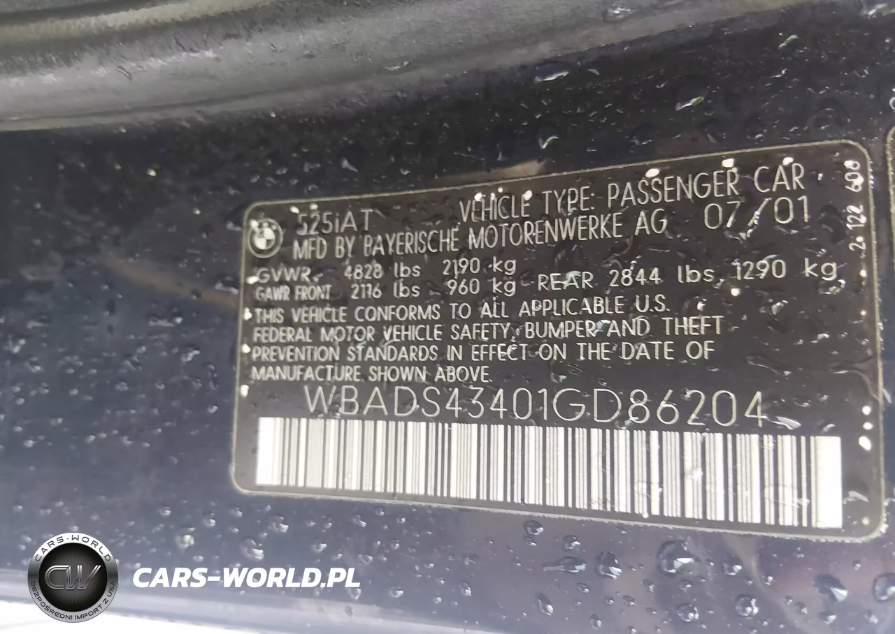 2001 BMW 525Ia VIN:WBADS43401GD86204 - 9