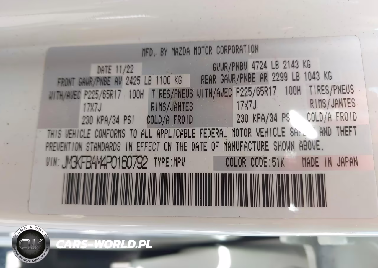 2023 Mazda Cx-5 2.5 S VIN:JM3KFBAM4P0160792 - 9
