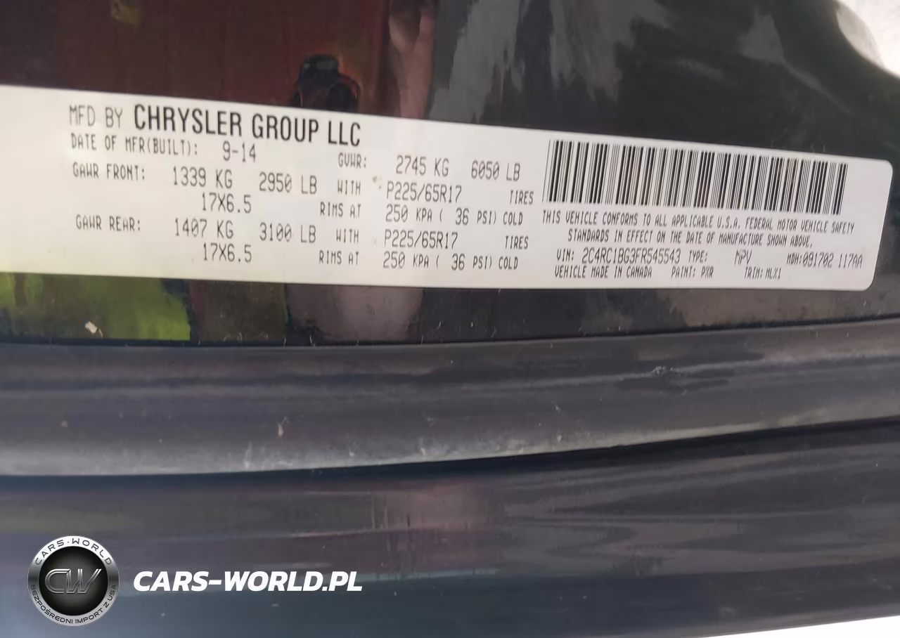 2015 Chrysler Town & Country Touring VIN:2C4RC1BG3FR545543 - 9
