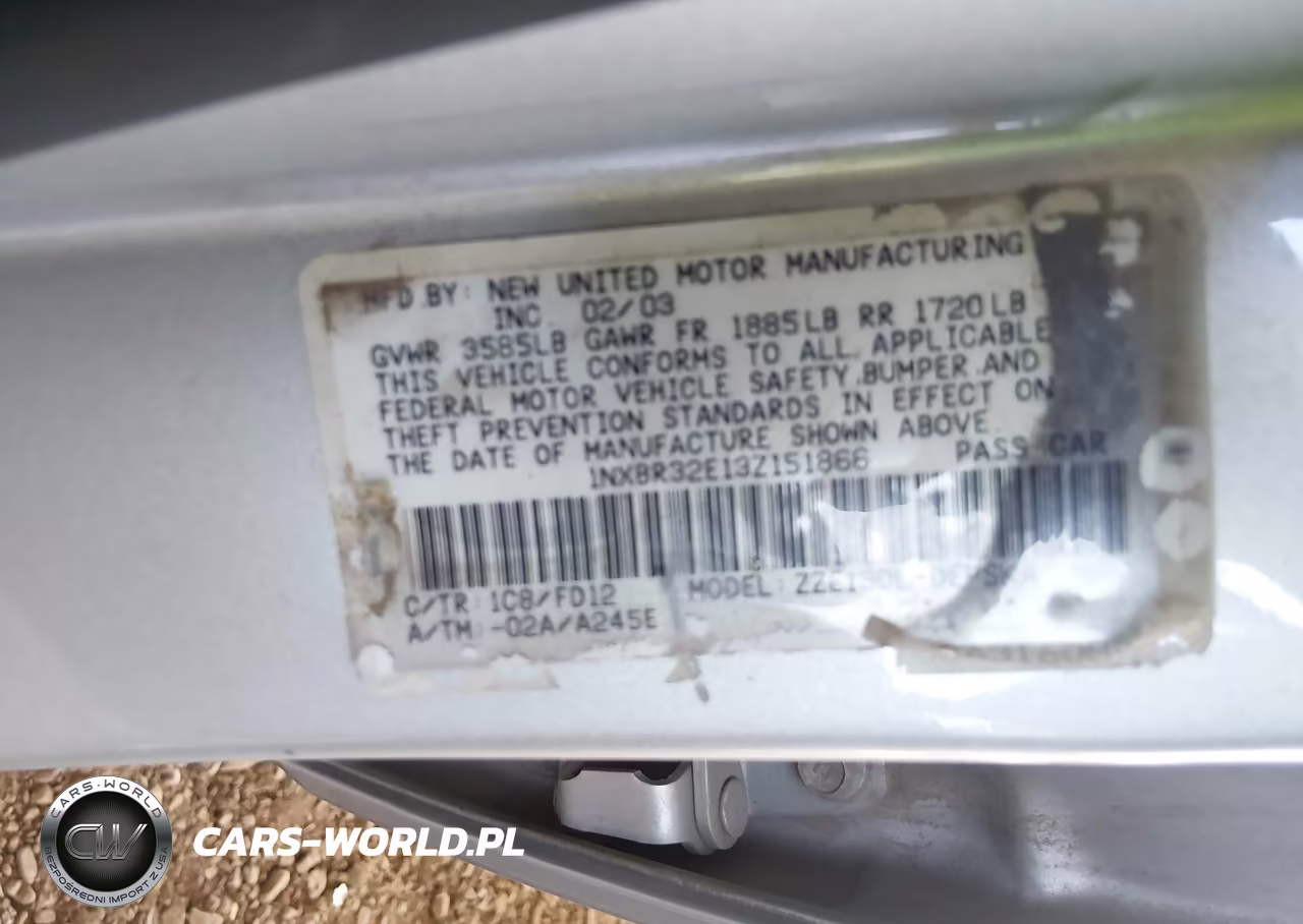 2003 Toyota Corolla S VIN:1NXBR32E13Z151866 - 9
