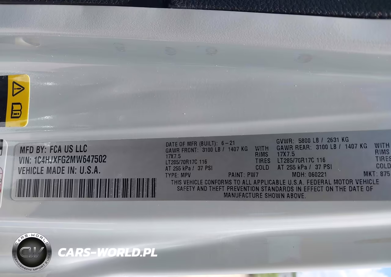 2021 Jeep Wrangler Unlimited Rubicon 4X4 VIN:1C4HJXFG2MW647502 - 9