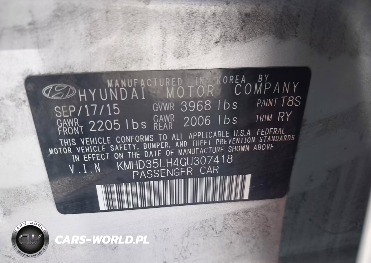 2016 Hyundai Elantra Gt VIN:KMHD35LH4GU307418 - 9