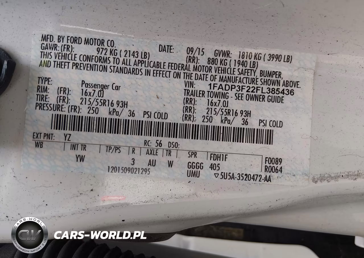 2015 Ford Focus Se VIN:1FADP3F22FL385436 - 9