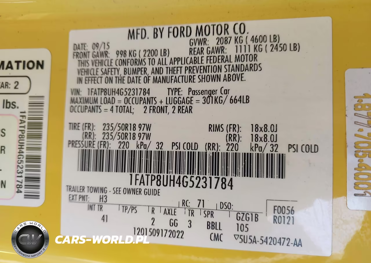 2016 Ford Mustang Ecoboost Premium VIN:1FATP8UH4G5231784 - 9