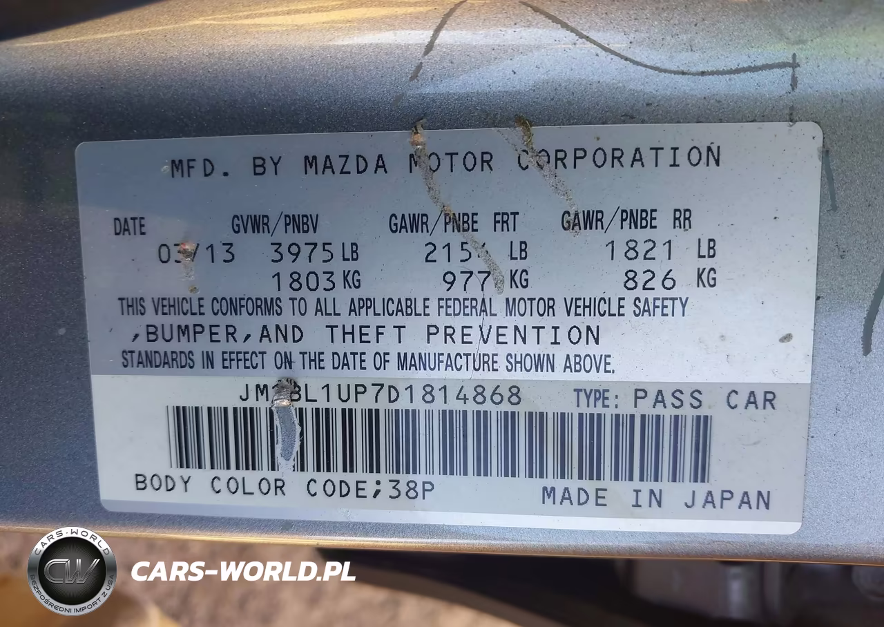 2013 Mazda Mazda3 I Sport VIN:JM1BL1UP7D1814868 - 9