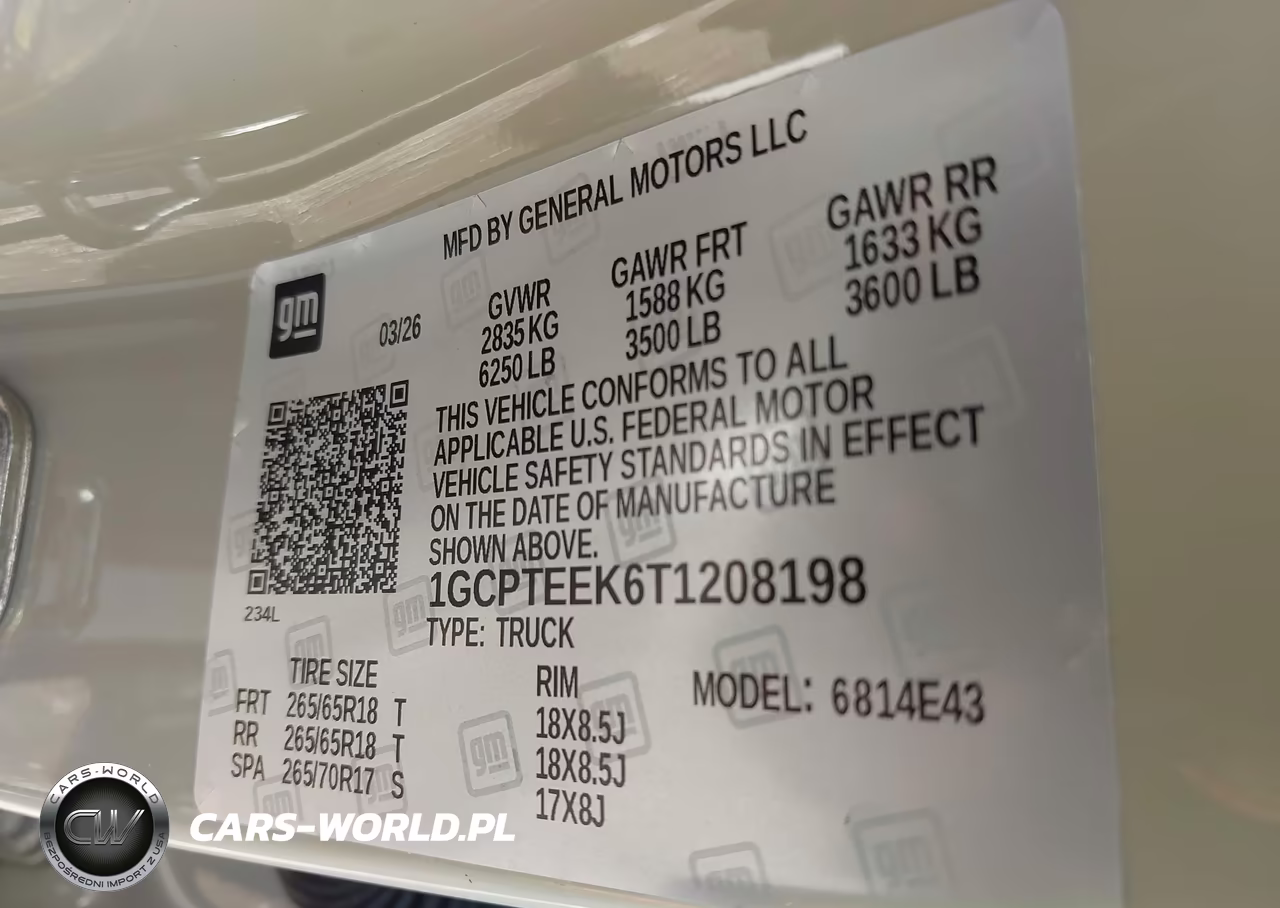 2026 Chevrolet Colorado Trail Boss, 4Wd VIN:1GCPTEEK6T1208198 - 9