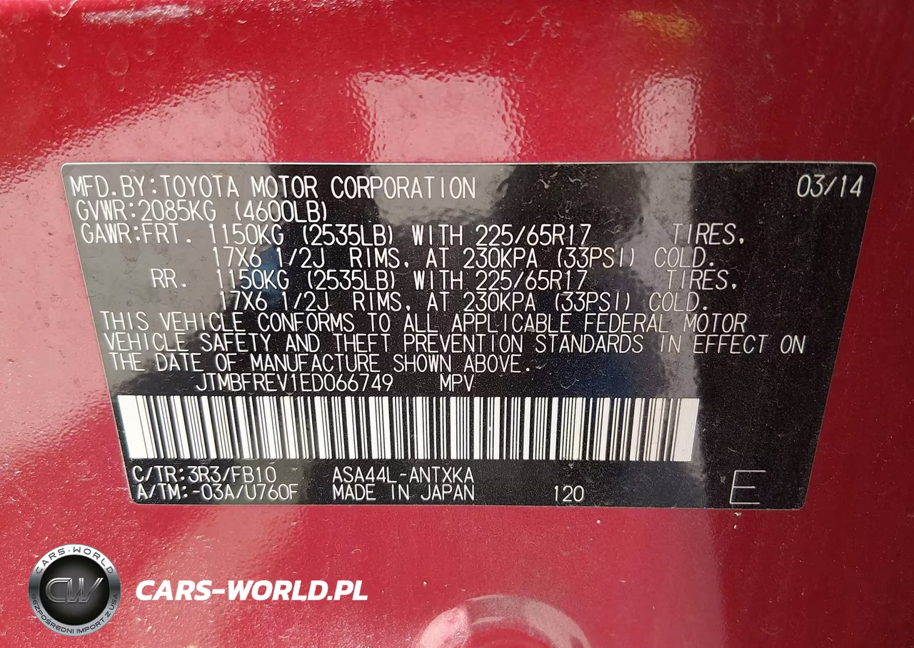 2014 Toyota Rav4 Le VIN:JTMBFREV1ED066749 - 9