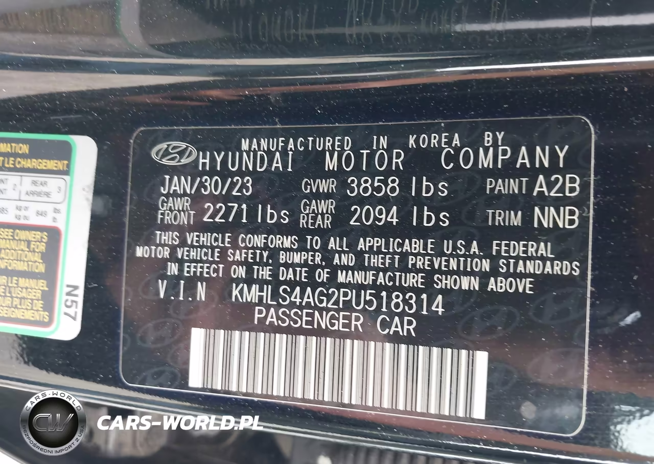 2023 Hyundai Elantra Sel VIN:KMHLS4AG2PU518314 - 9