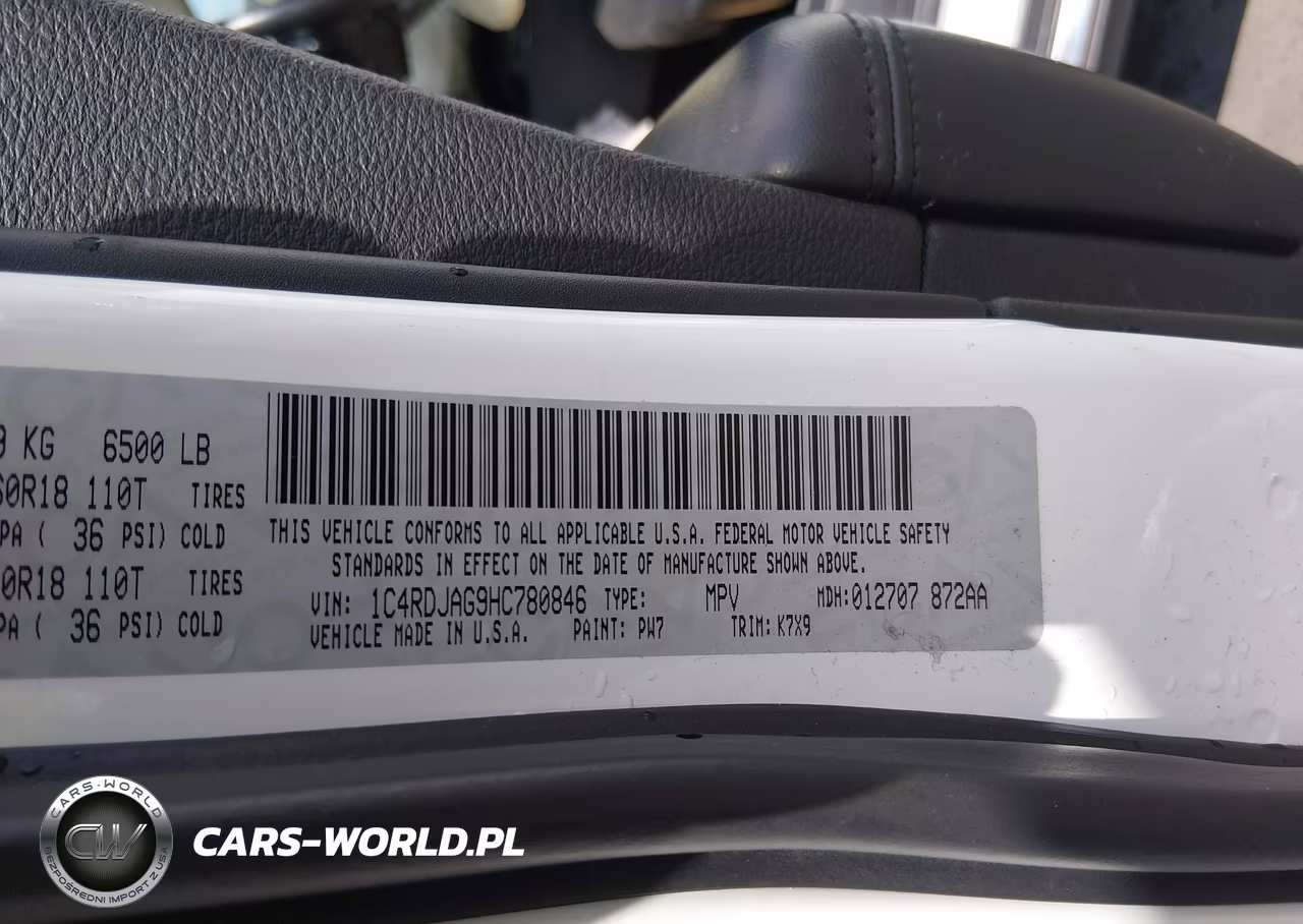 2017 Dodge Durango Sxt Awd VIN:1C4RDJAG9HC780846 - 9