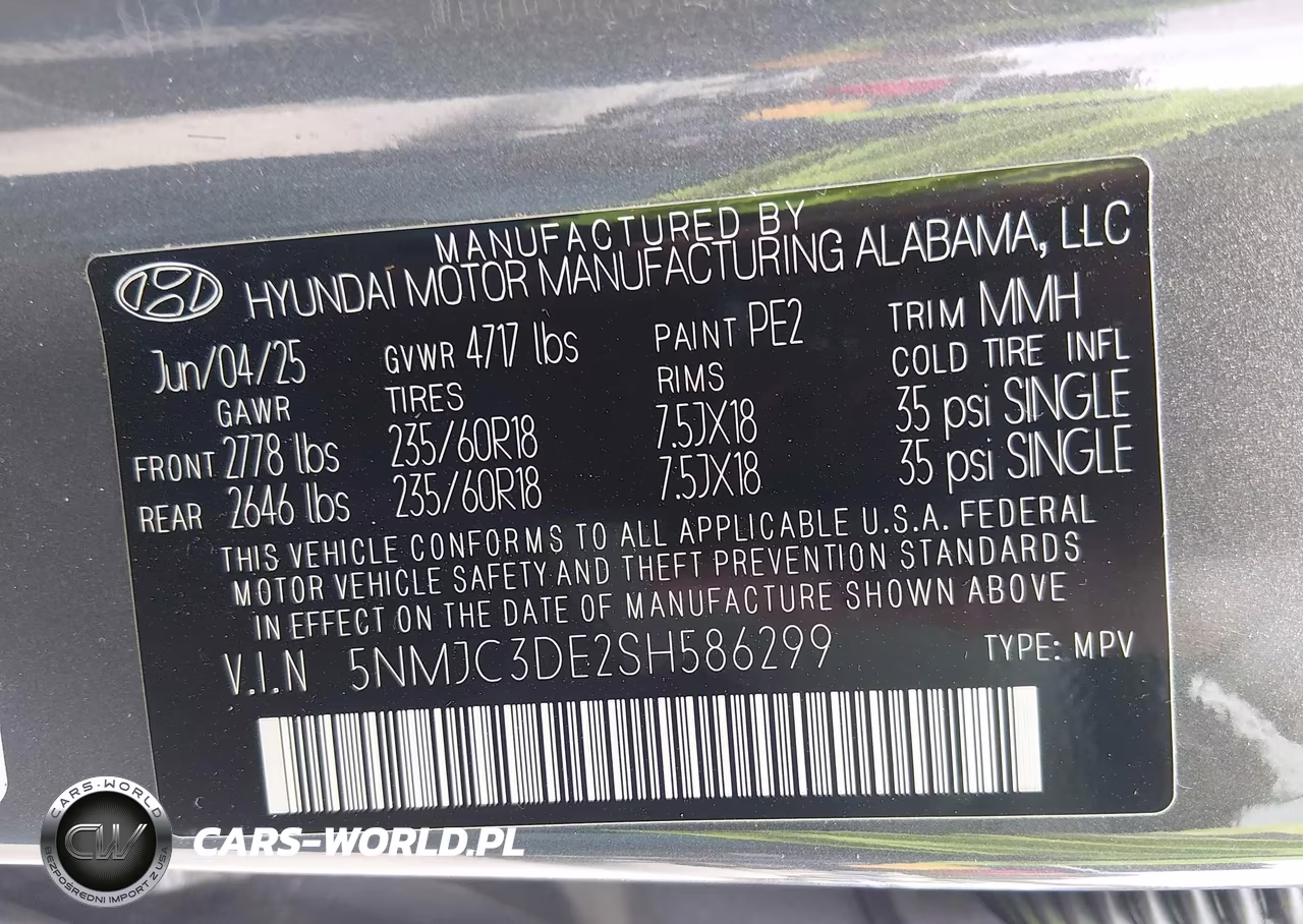 2025 Hyundai Tucson Sel Convenience VIN:5NMJC3DE2SH586299 - 9