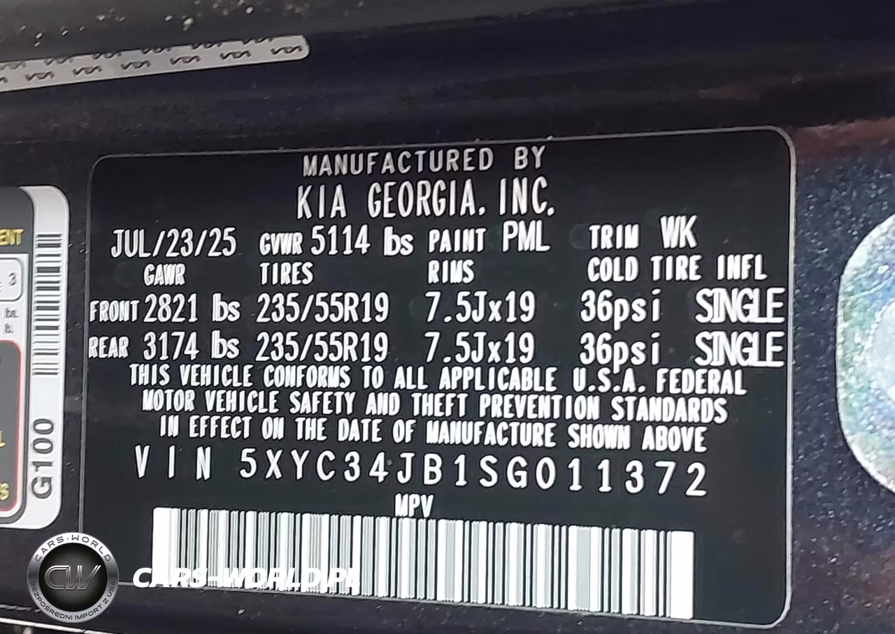 2025 Kia Ev6 Light Rwd VIN:5XYC34JB1SG011372 - 9