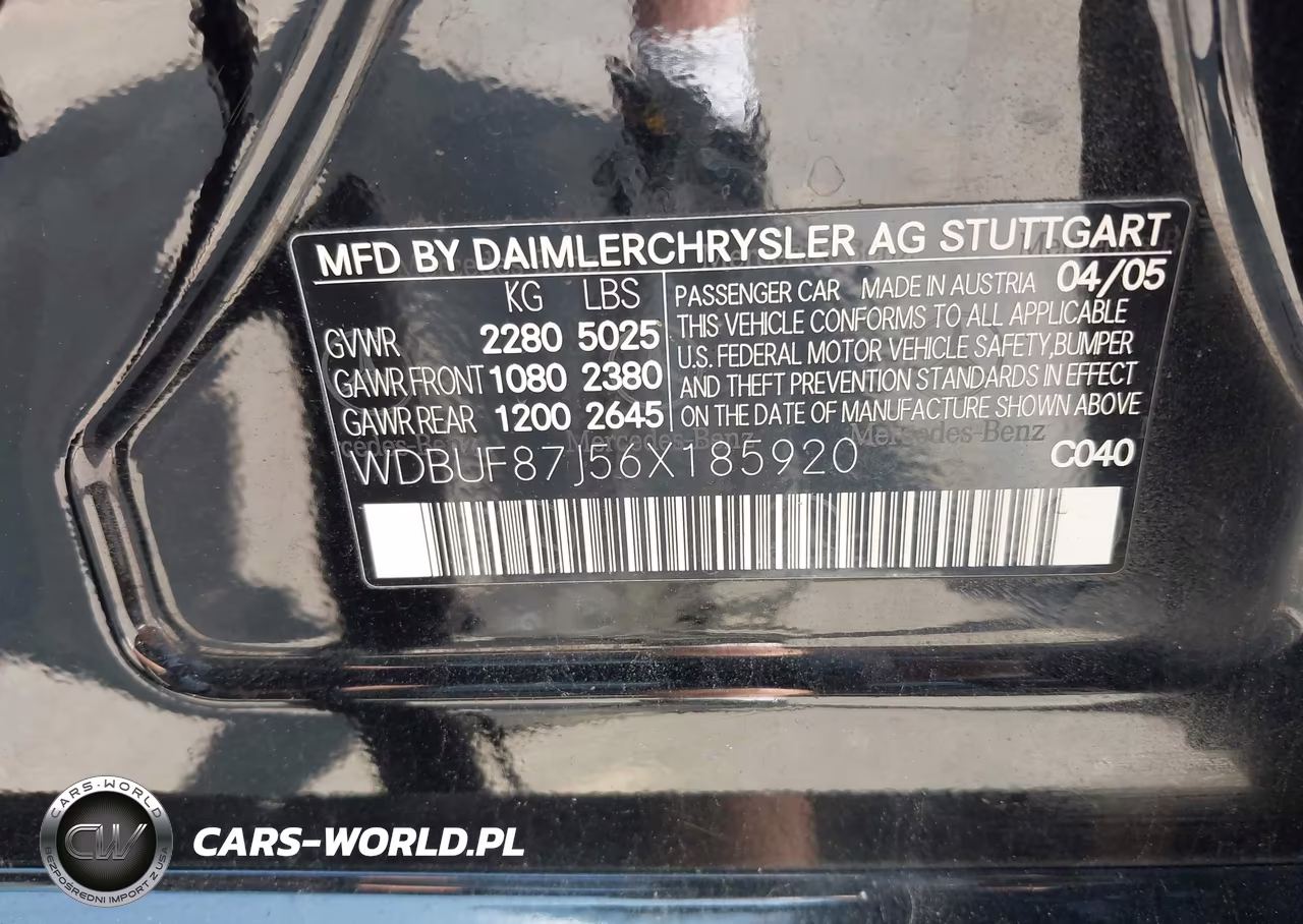 2006 Mercedes-Benz E 350 4Matic VIN:WDBUF87J56X185920 - 9