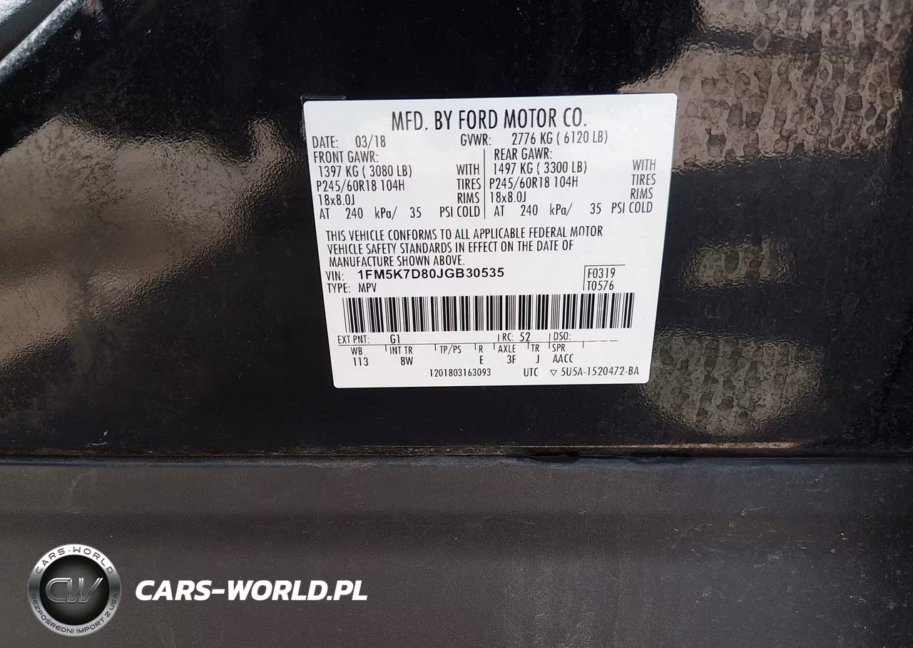 2018 Ford Explorer Xlt VIN:1FM5K7D80JGB30535 - 9