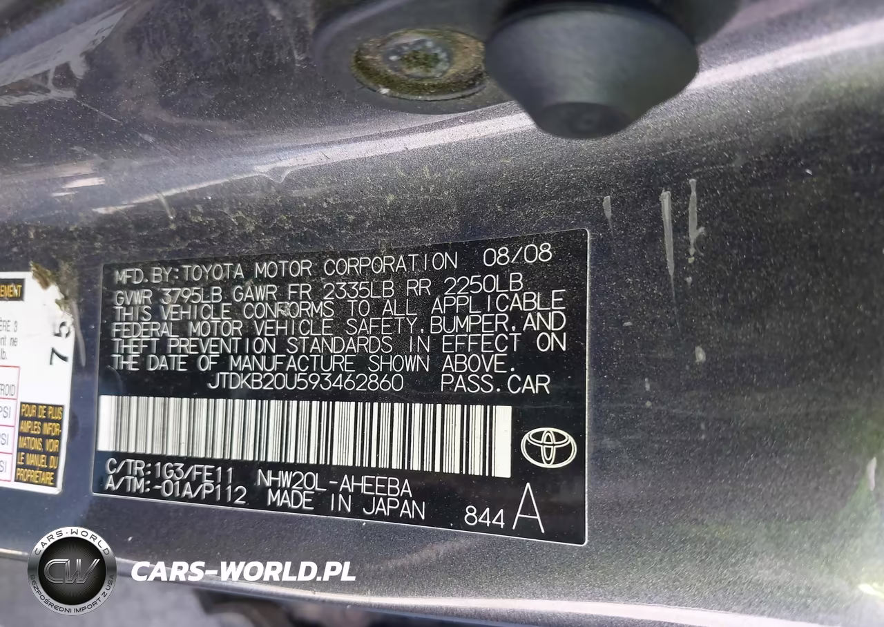 2009 Toyota Prius VIN:JTDKB20U593462860 - 9