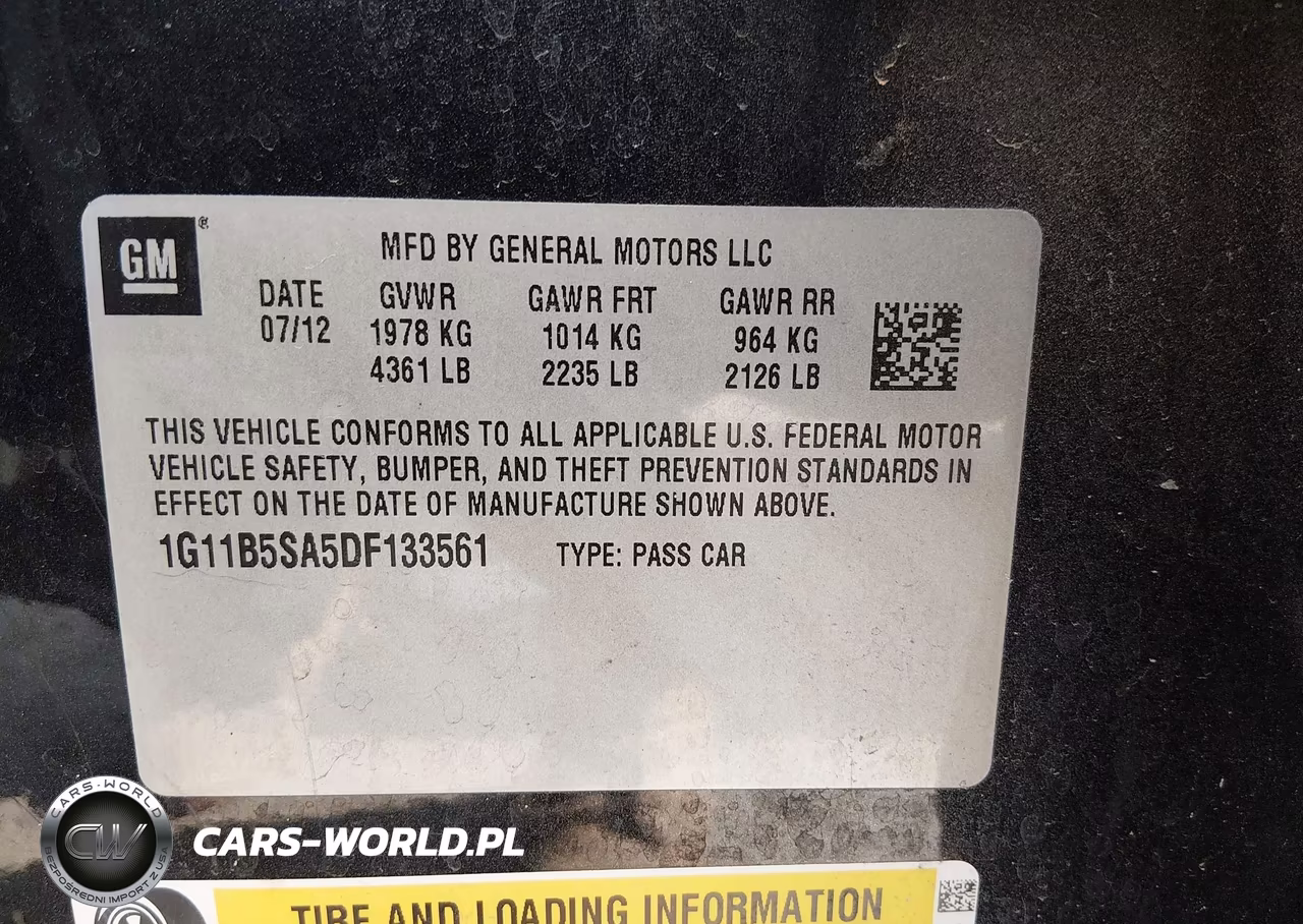 2013 Chevrolet Malibu 1Ls VIN:1G11B5SA5DF133561 - 9
