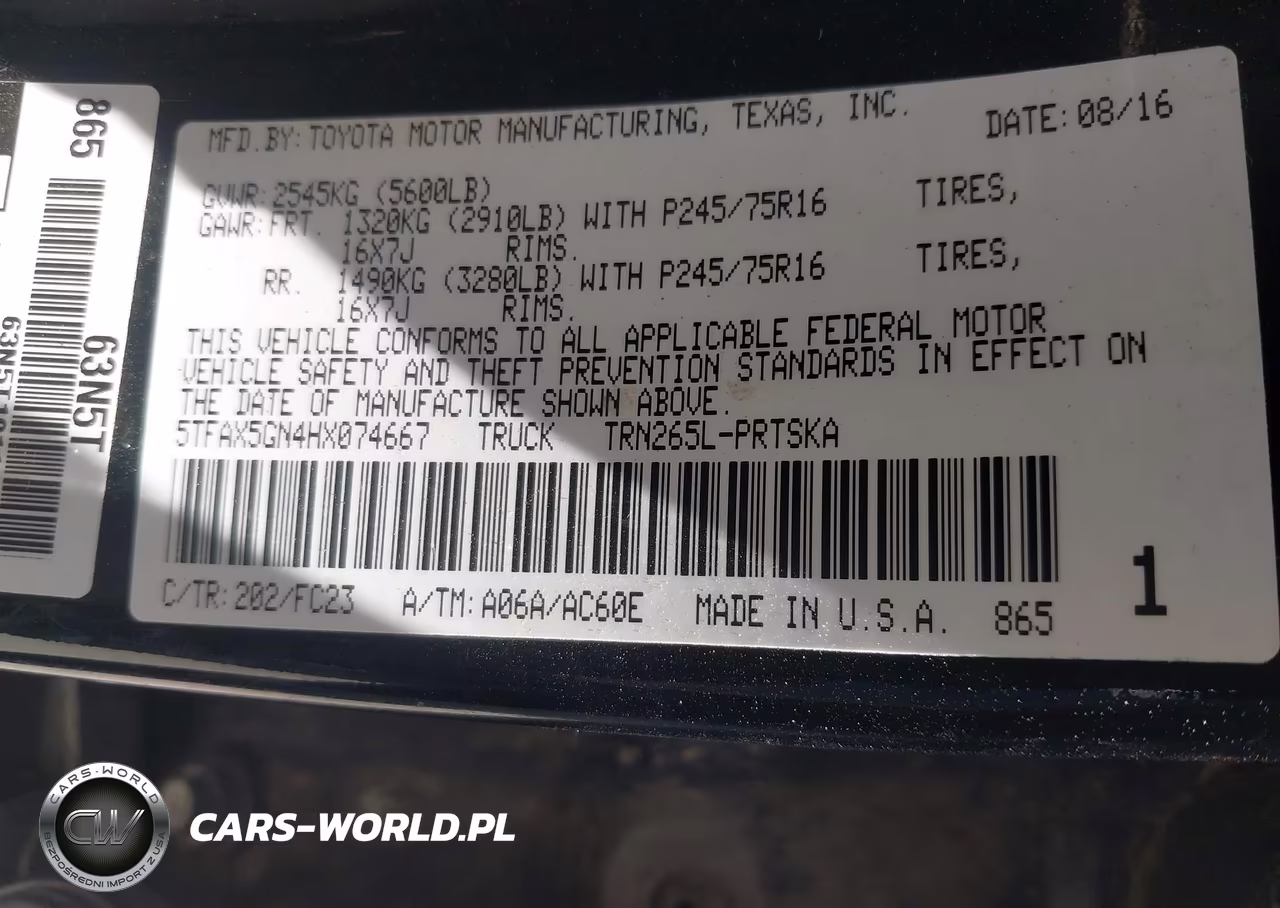 2017 Toyota Tacoma Sr5 VIN:5TFAX5GN4HX074667 - 9