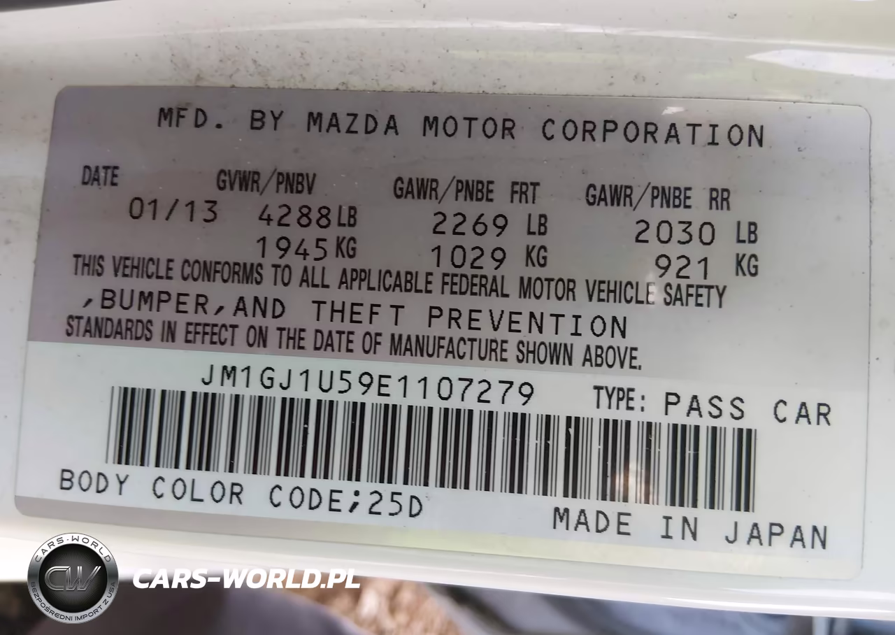2014 Mazda Mazda6 I Sport VIN:JM1GJ1U59E1107279 - 9