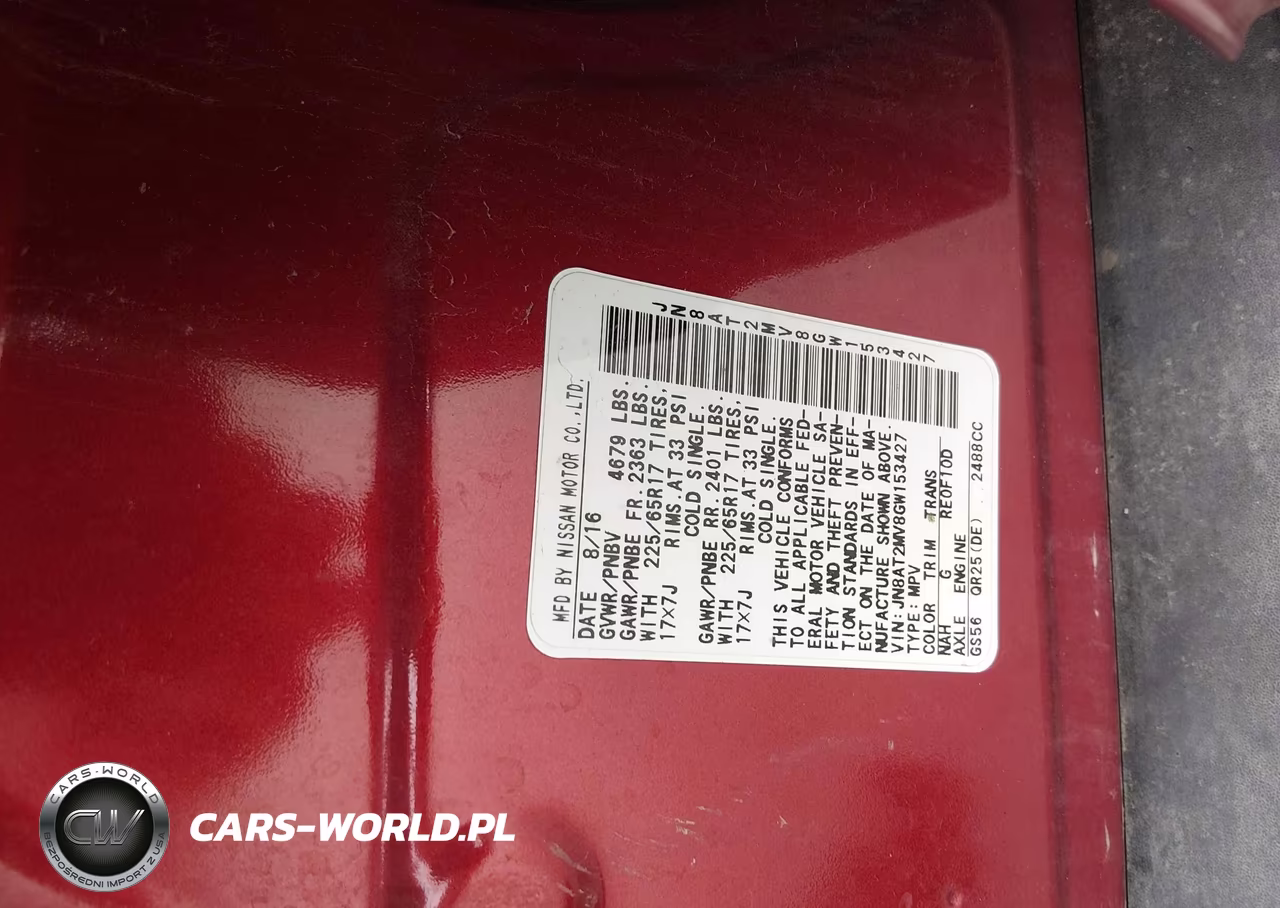2016 Nissan Rogue Sv VIN:JN8AT2MV8GW153427 - 9