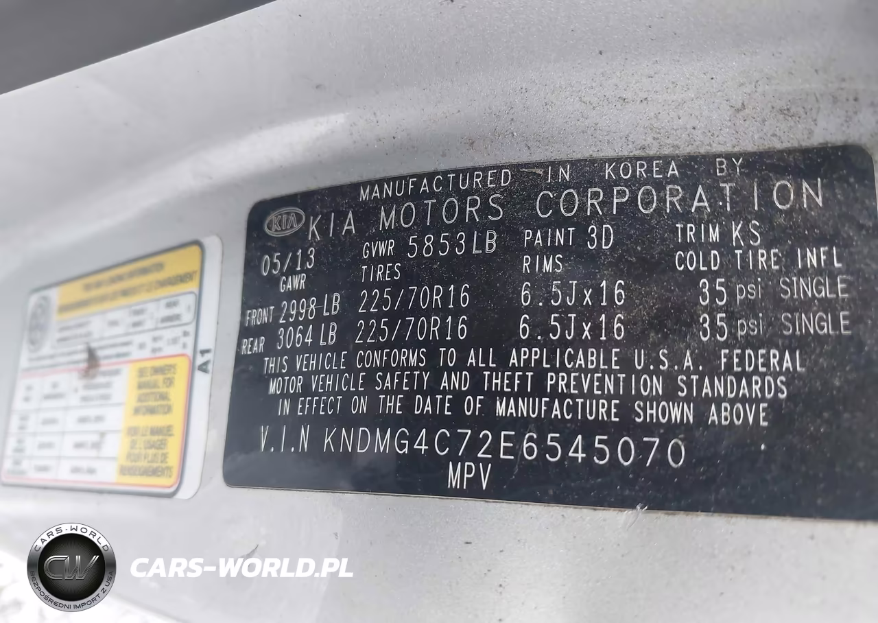 2014 Kia Sedona Lx VIN:KNDMG4C72E6545070 - 9