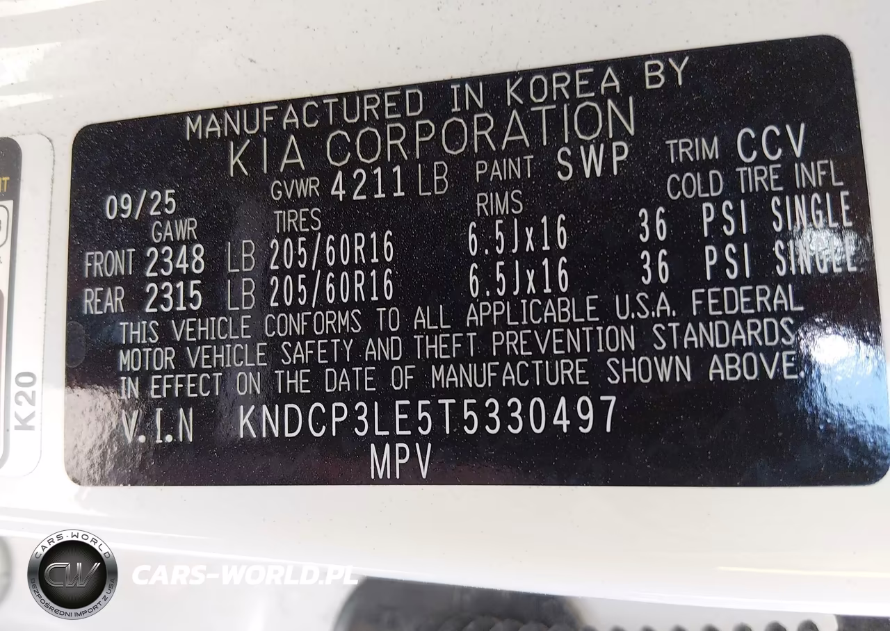 2026 Kia Niro Lx VIN:KNDCP3LE5T5330497 - 9