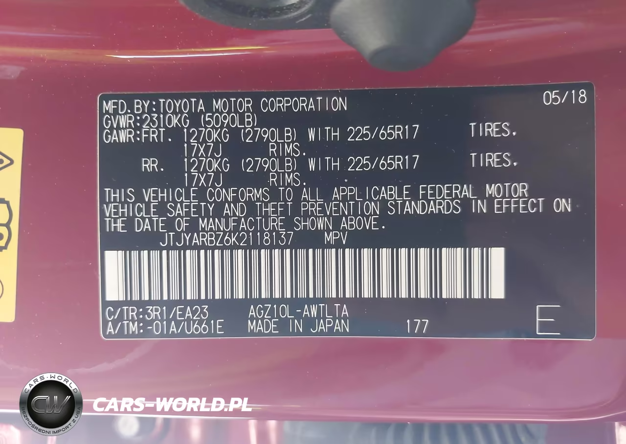 2019 Lexus Nx 300 VIN:JTJYARBZ6K2118137 - 9