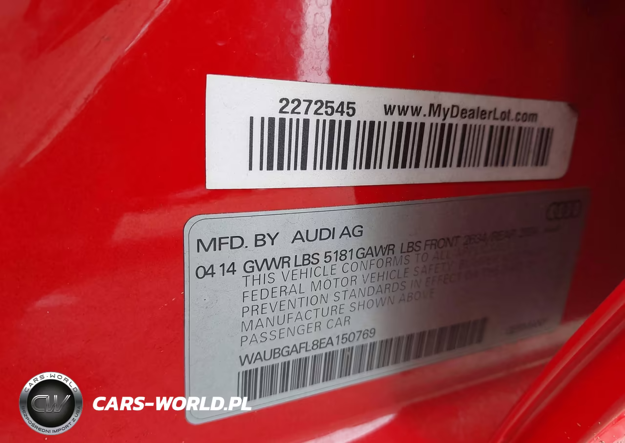 2014 Audi S4 3.0T Premium Plus VIN:WAUBGAFL8EA150769 - 9