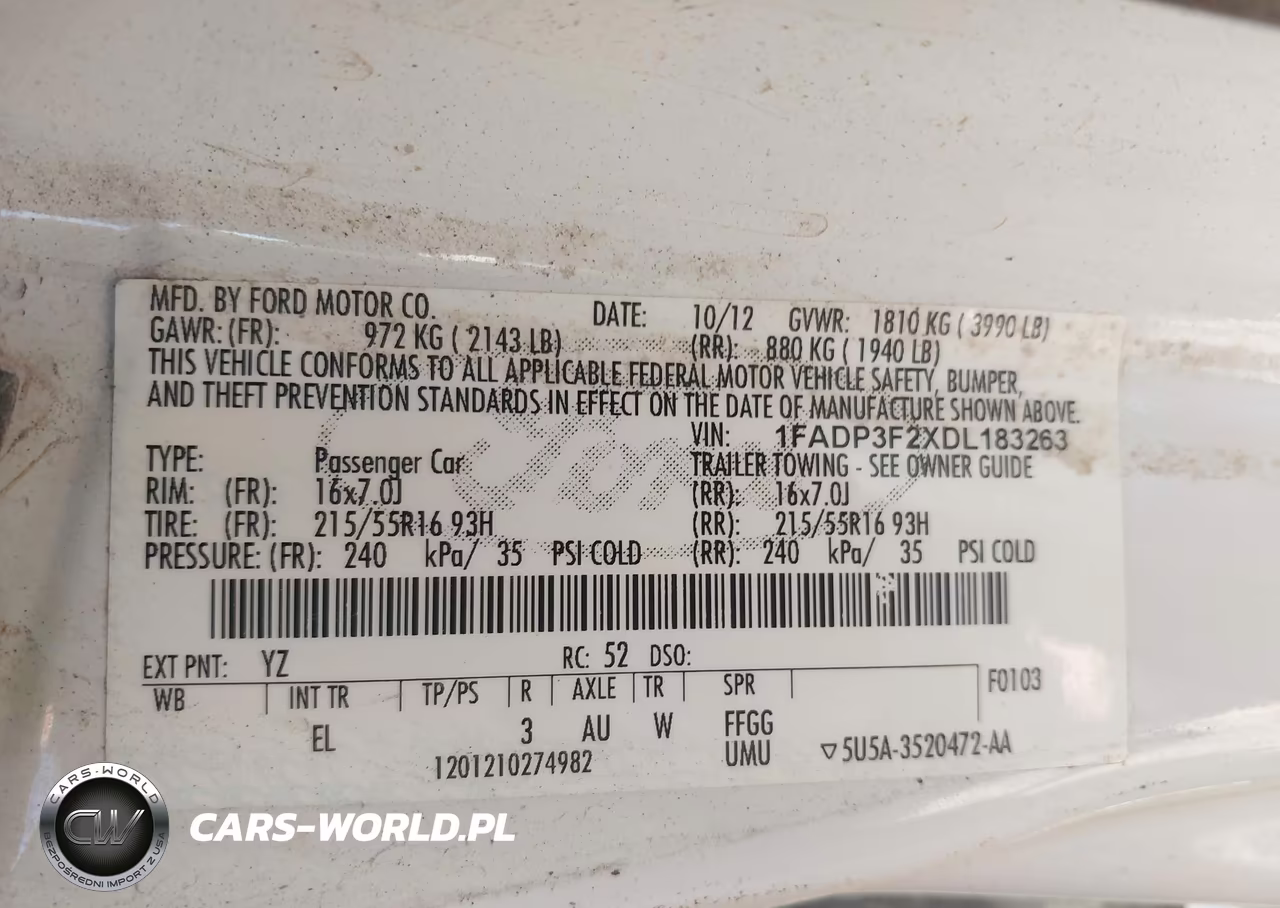 2013 Ford Focus Se VIN:1FADP3F2XDL183263 - 9