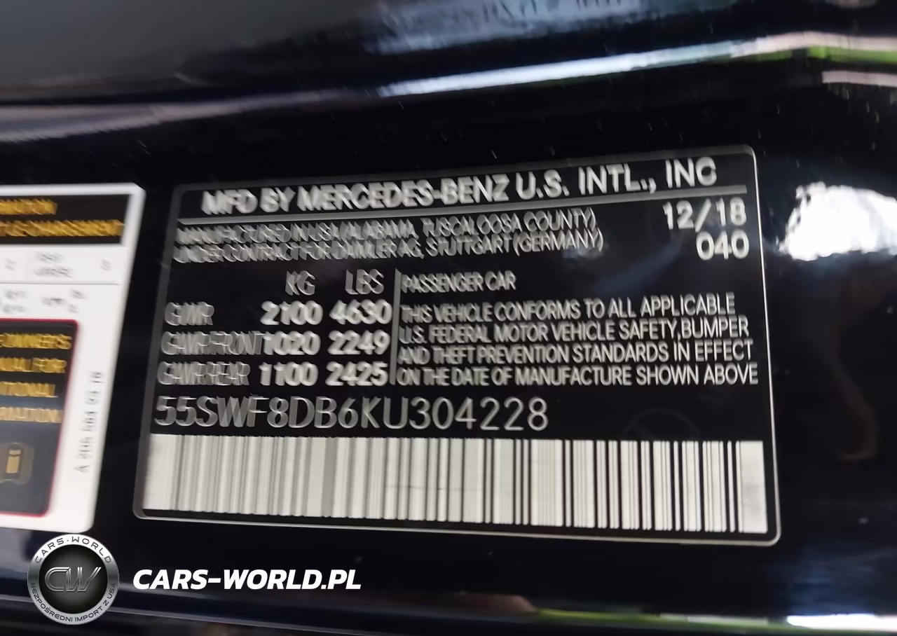 2019 Mercedes-Benz C 300 VIN:55SWF8DB6KU304228 - 9