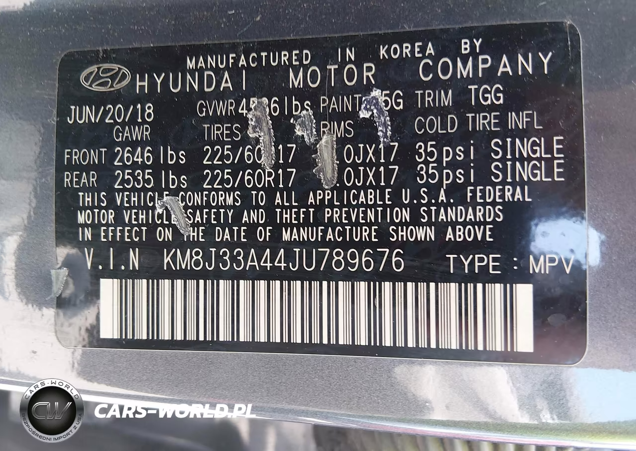2018 Hyundai Tucson Sel VIN:KM8J33A44JU789676 - 9