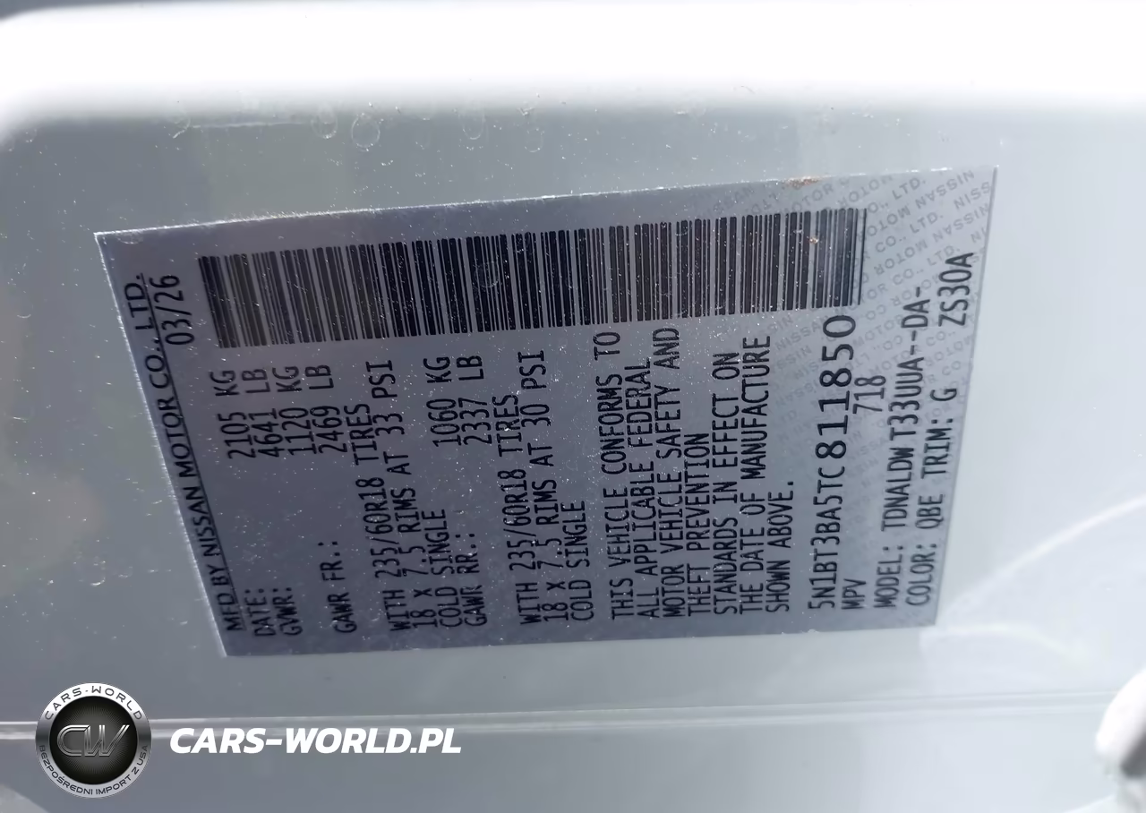 2026 Nissan Rogue Sv VIN:5N1BT3BA5TC811850 - 9