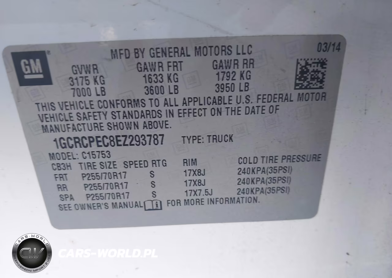 2014 Chevrolet Silverado 1500 Work Truck VIN:1GCRCPEC8EZ293787 - 9
