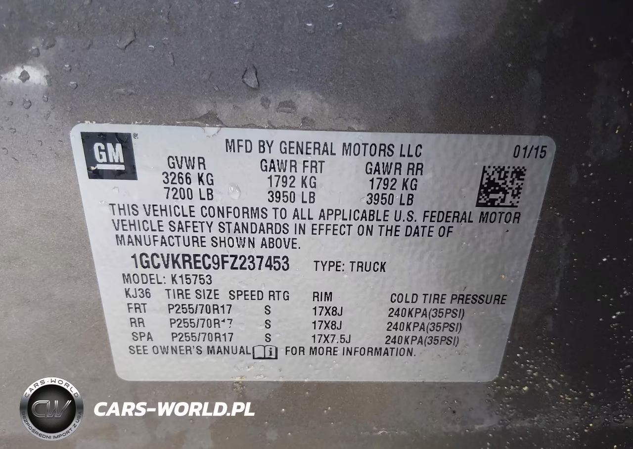 2015 Chevrolet Silverado 1500 Lt VIN:1GCVKREC9FZ237453 - 9