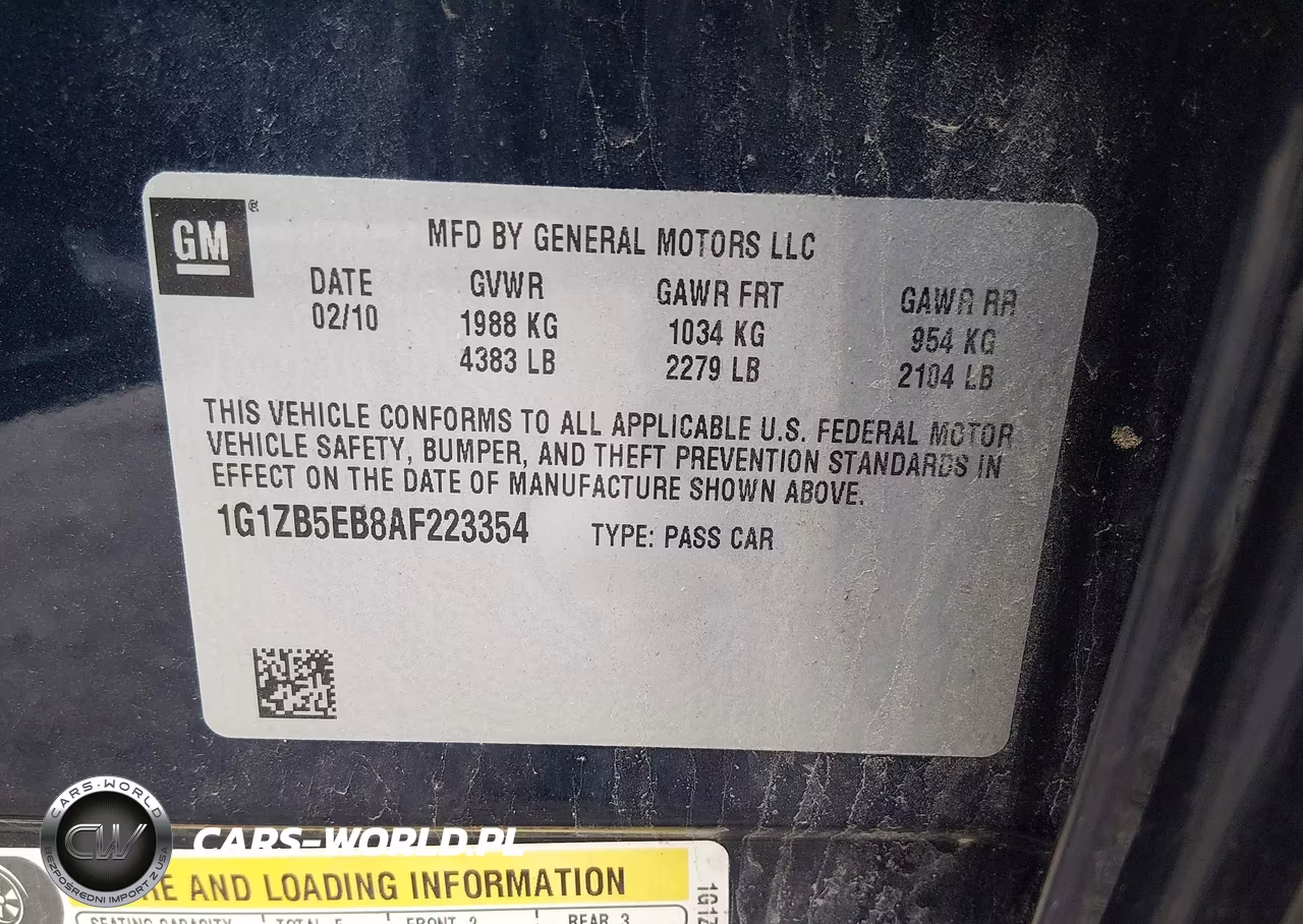 2010 Chevrolet Malibu Ls VIN:1G1ZB5EB8AF223354 - 9